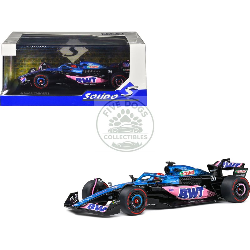 alpine a523 #31 esteban ocon "bwt" 3rd place "formula one f1" monaco gp (2023) 1/43 diecast model car by solido