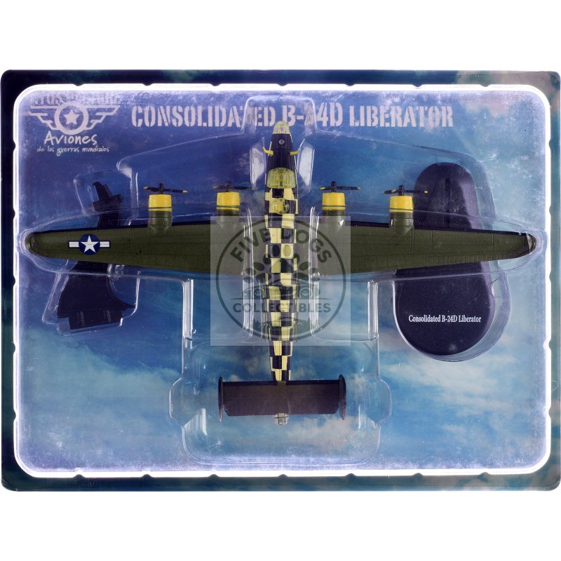 consolidated b 24d liberator aircraft "you cawn't miss it 448th bombardment group 8th air force" (1944) british royal air force 1/144 diecast model airplane by mitos del aire
