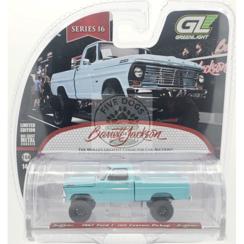 greenlight 1967 ford f 100 custom pickup 1:64 diecast model
