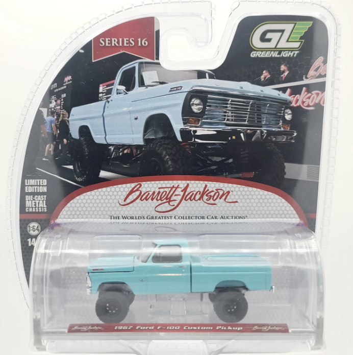 greenlight 1967 ford f 100 custom pickup 1:64 diecast model greenlight 1967 ford f 100 custom pickup 1:64 diecast model