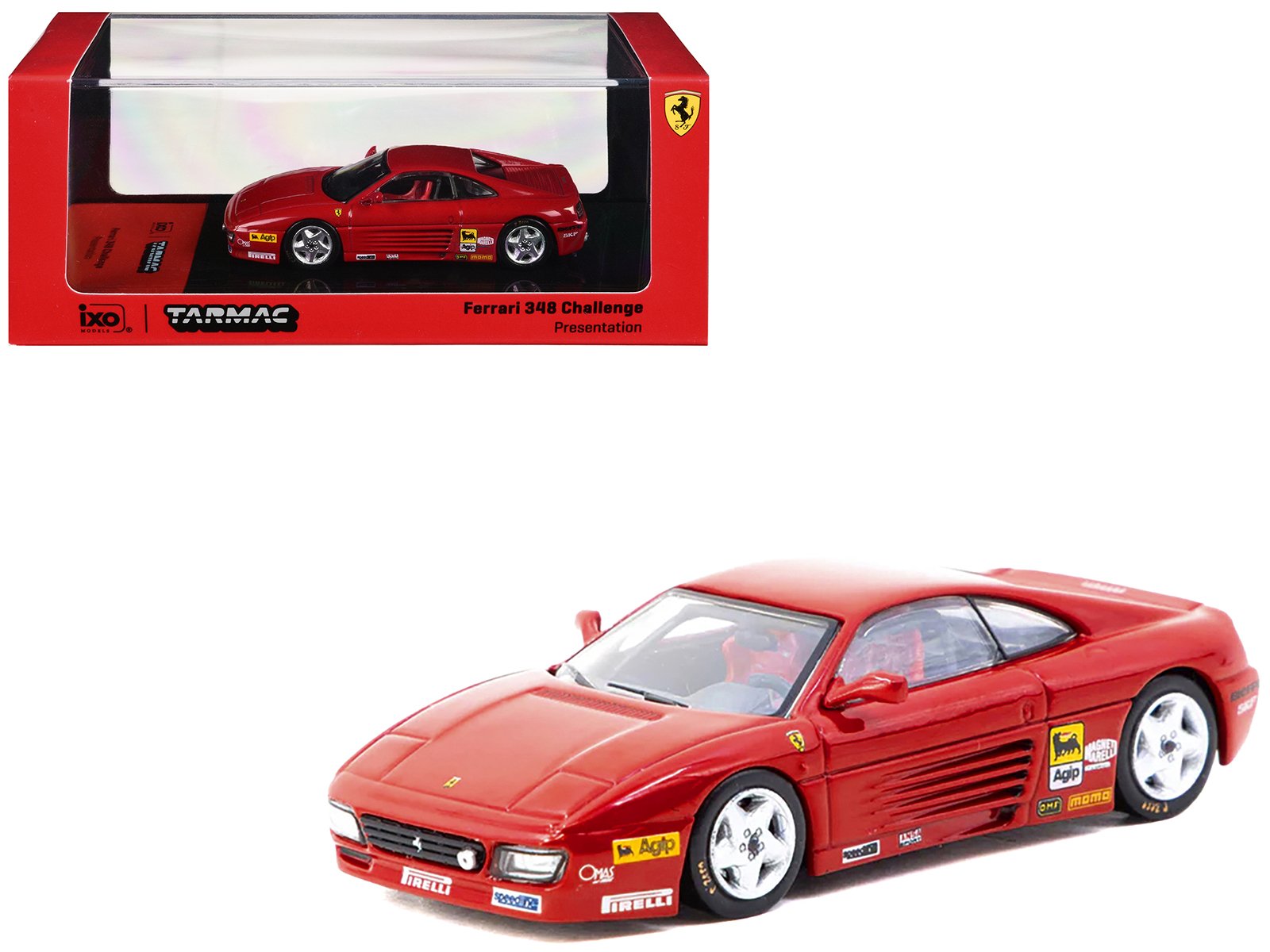 ferrari 348 challenge "presentation version" red "hobby64" series 1/64 diecast model by tarmac works ferrari 348 challenge "presentation version" red "hobby64" series 1/64 diecast model by tarmac works