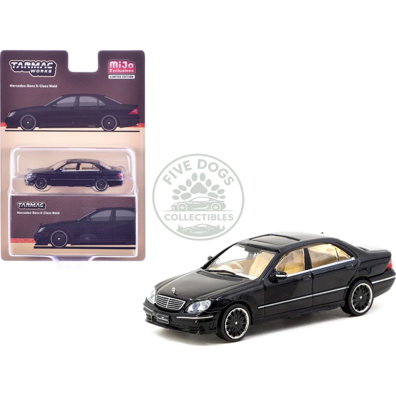 mercedes benz s class wald black "global64" series 1/64 diecast model by tarmac works