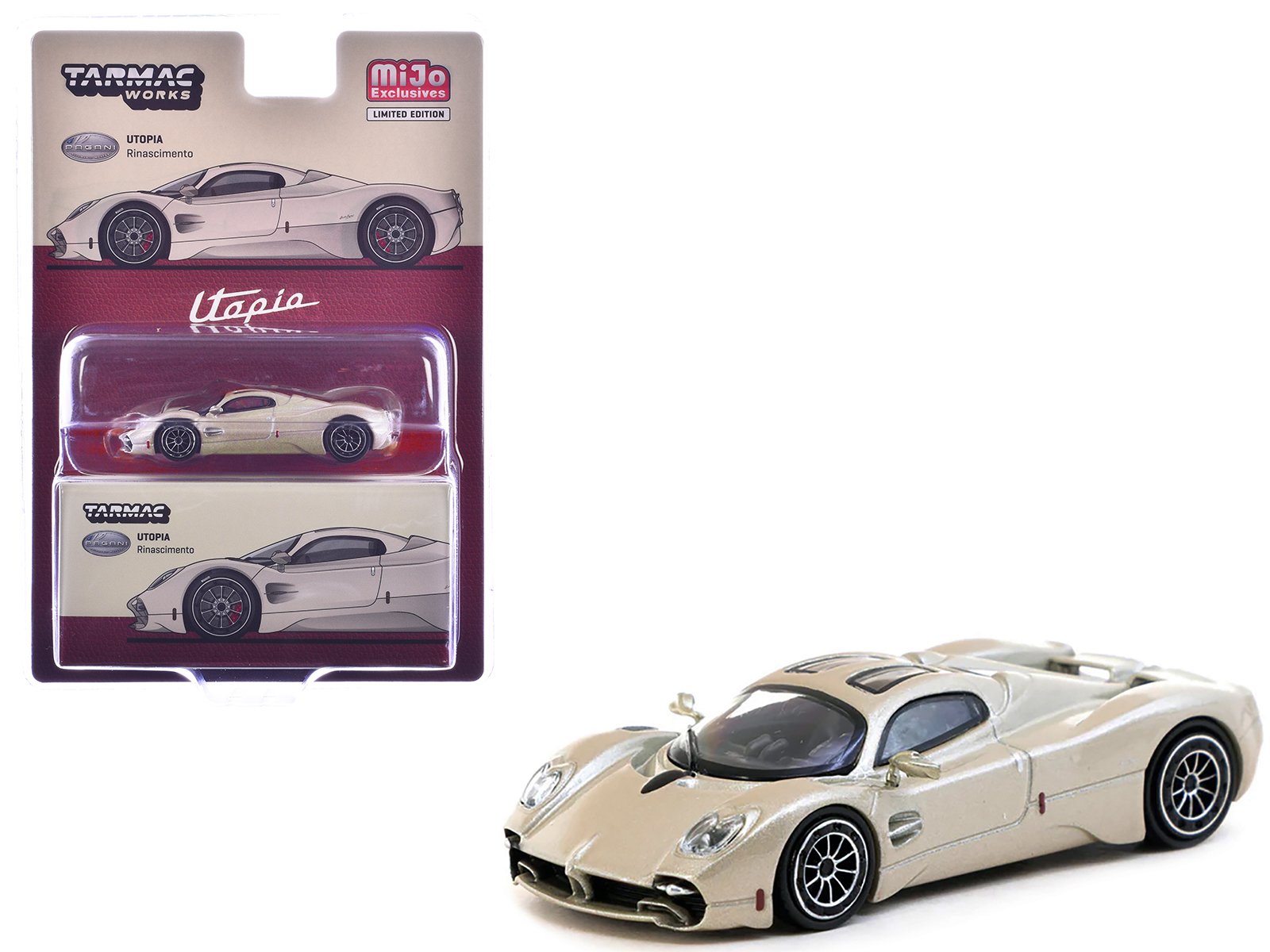 pagani utopia rinascimento silver metallic "global64" series 1/64 diecast model by tarmac works pagani utopia rinascimento silver metallic "global64" series 1/64 diecast model by tarmac works
