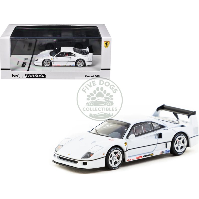 ferrari f40 white "road64" series 1/64 diecast model car by tarmac works
