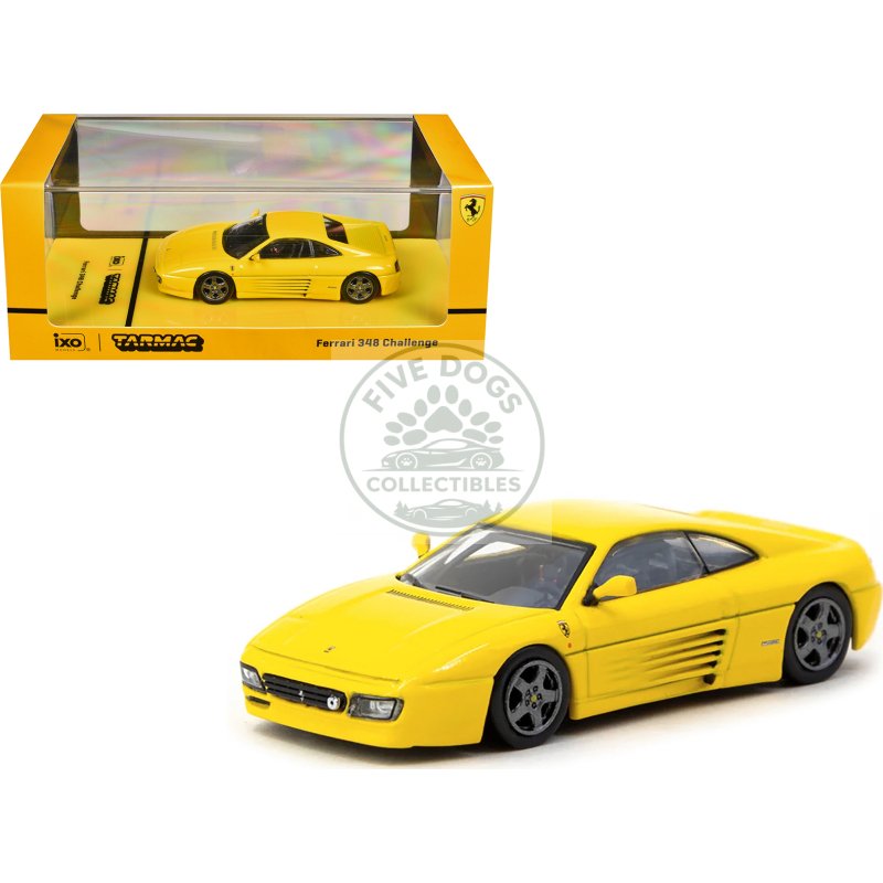 ferrari 348 challenge yellow "road64" series 1/64 diecast model car by tarmac works