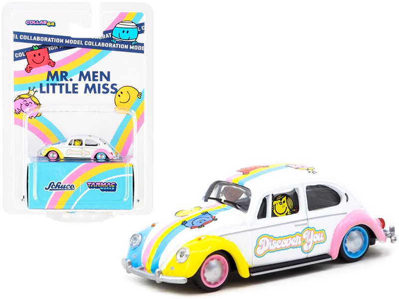 volkswagen beetle low rider "mr. men little miss" "collaboration model" 1/64 diecast model car by schuco & tarmac works volkswagen beetle low rider "mr. men little miss" "collaboration model" 1/64 diecast model car by schuco & tarmac works