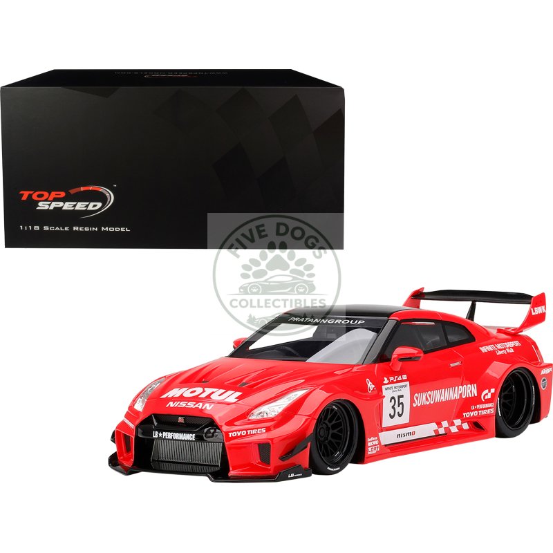 nissan 35gt rr ver. 1 lb silhouette works gt rhd (right hand drive) #35 infinite motorsport 1/18 model car by top speed