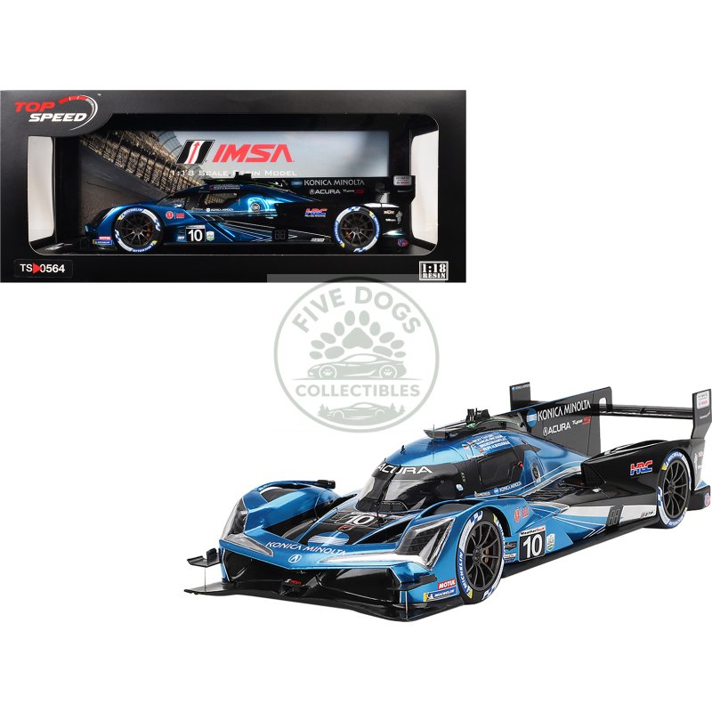 acura arx 06 gtp #10 filipe albuquerque marcus ericsson brendon hartley ricky taylor "wayne taylor racing with andretti" imsa "24 hours of daytona" (2024) 1/18 model car by top speed