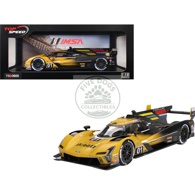 cadillac v series.r #01 sebastien bourdais scott dixon renger van der zande "cadillac racing" 2nd place "12 hours of sebring" (2024) 1/18 model car by top speed