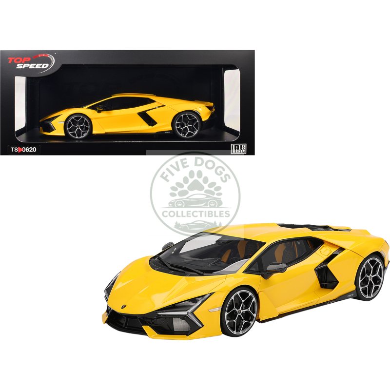 lamborghini revuelto giallo (yellow) 1/18 model car by top speed