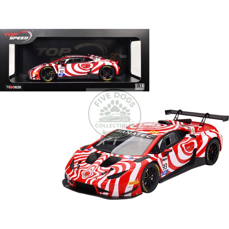 lamborghini huracan gt3 evo2 #93 tony d'alberto adrian deitz grant denyer david wall "wall racing" "bathurst 12 hour" (2024) 1/18 model car by top speed