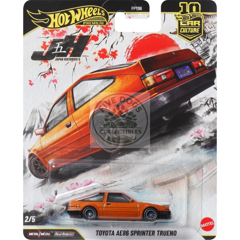 hot wheels car culture toyota ae86 sprinter trueno japan historics 5