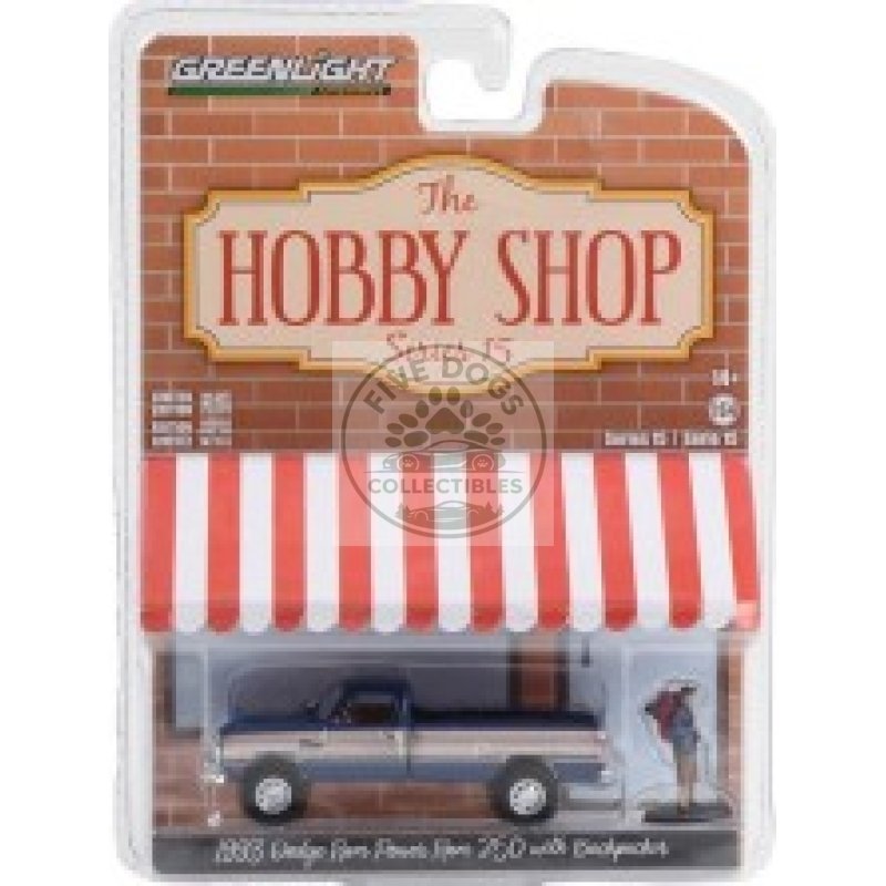 greenlight the hobby shop 1993 dodge ram power ram 250 with backpacker