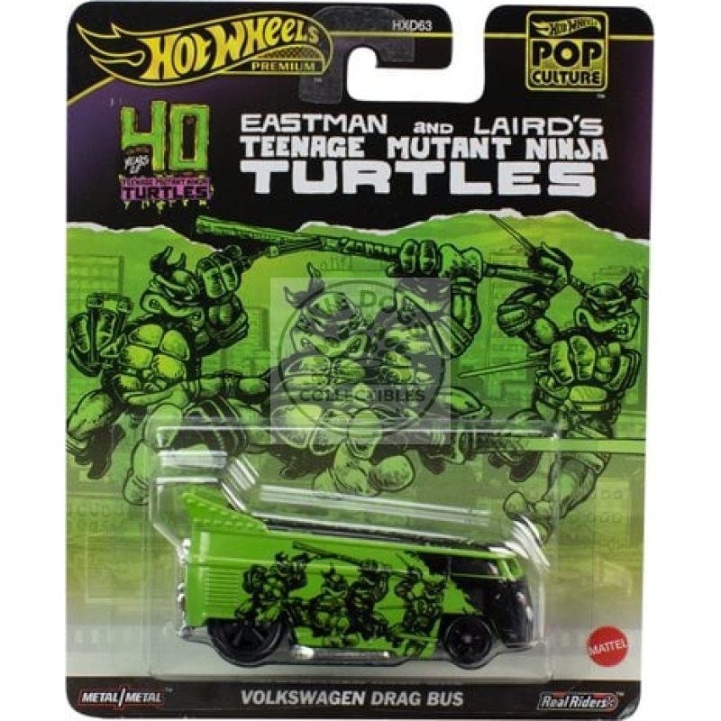 hot wheels pop culture volkswagen drag bus teenage mutant ninja turtles