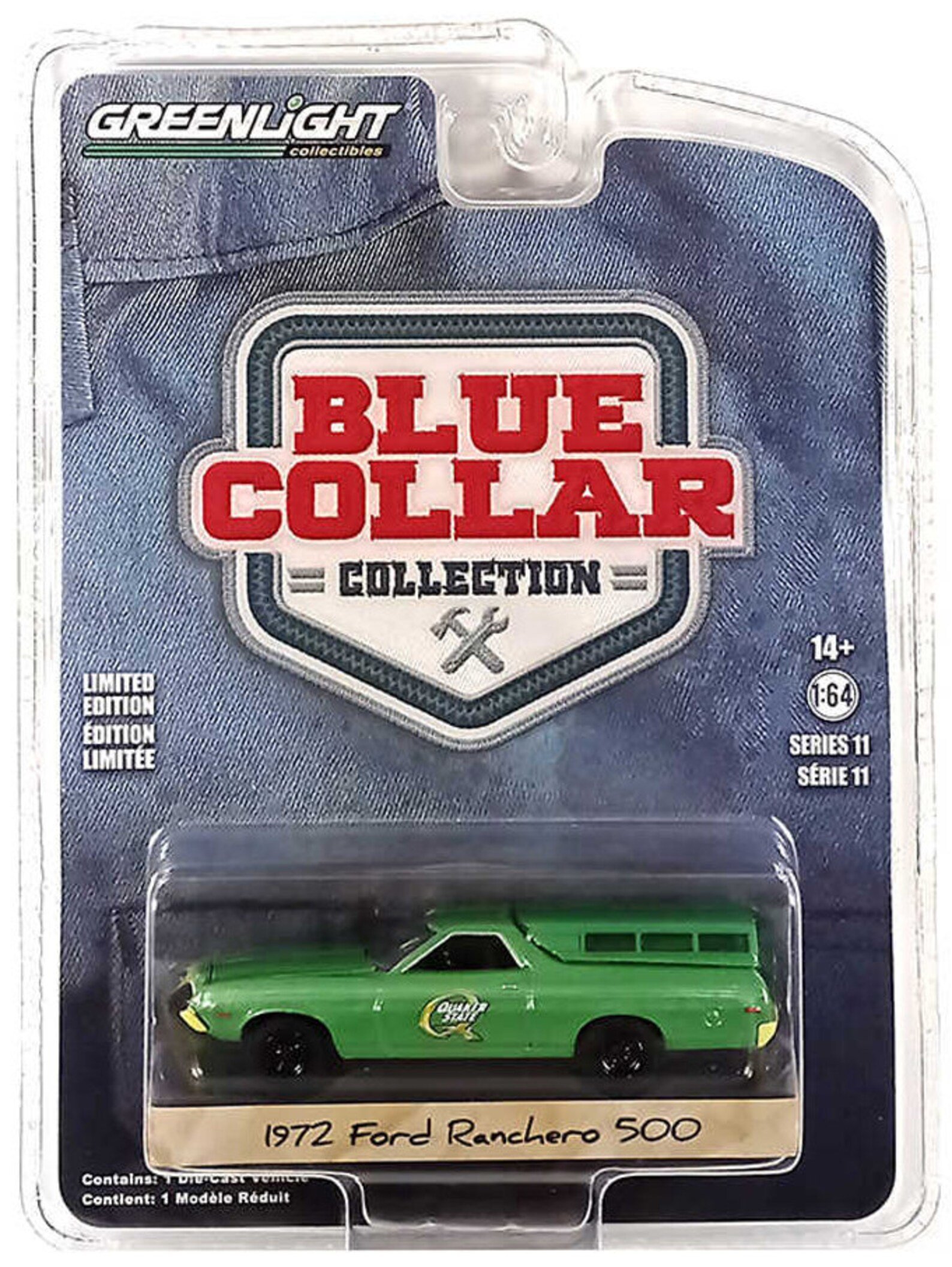 greenlight blue collar collection 1972 ford ranchero 500 quaker state greenlight blue collar collection 1972 ford ranchero 500 quaker state