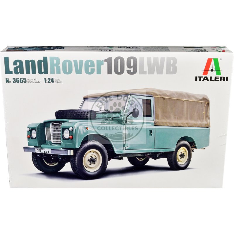skill 3 model kit land rover 109 lwb 1/24 scale model by italeri