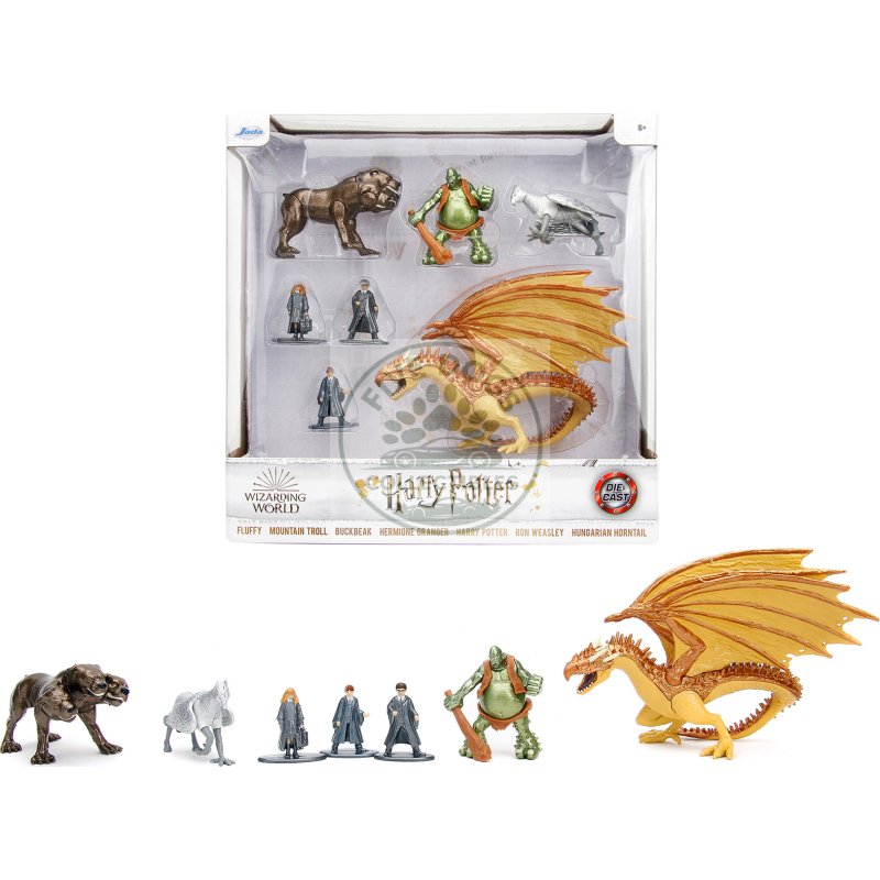 "harry potter wizarding world" set of 7 diecast figures by jada