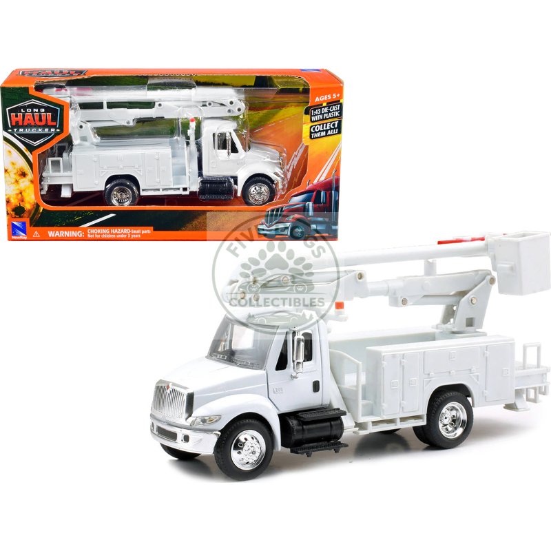 international 4200 line maintenance service truck white "long haul trucker" series 1/43 diecast model by new ray