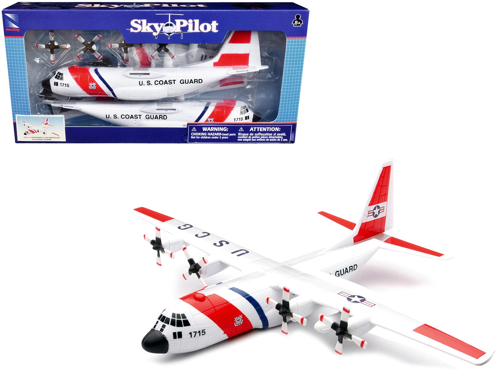 model kit lockheed c 130 hercules transport aircraft white and red "united states coast guard" snap together plastic model kit by new ray model kit lockheed c 130 hercules transport aircraft white and red "united states coast guard" snap together plastic model kit by new ray