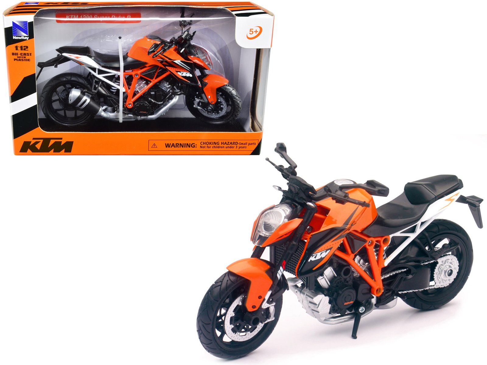 ktm 1290 super duke r motorcycle orange 1/12 diecast model by new ray ktm 1290 super duke r motorcycle orange 1/12 diecast model by new ray