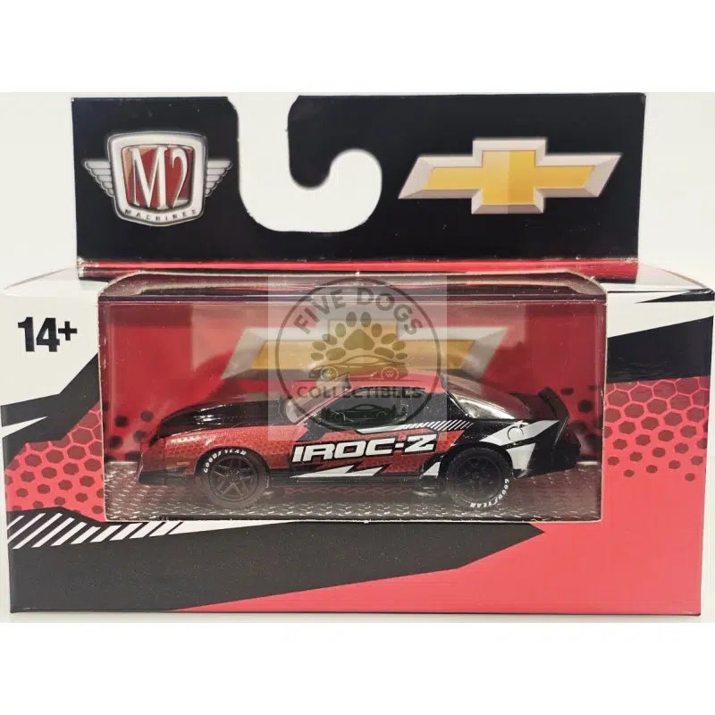 m2 machines detroit muscle 1985 chevrolet camaro iroc z 1:64 diecast model