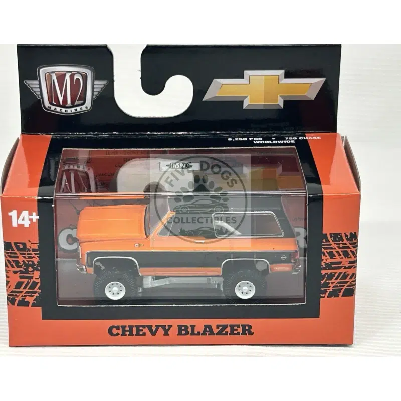m2 machines detroit muscle 1974 chevrolet k5 blazer 4x4 diecast model