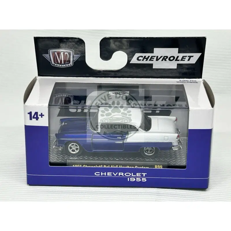 m2 machines 1955 chevrolet bel air hardtop custom diecast model