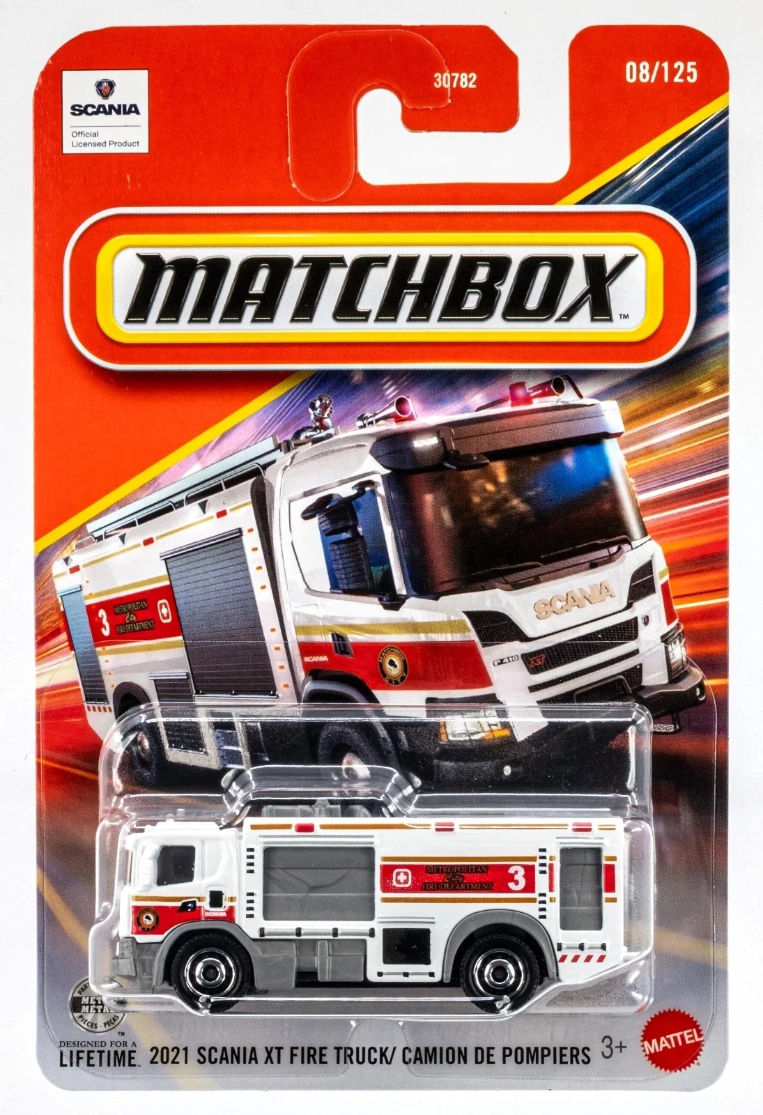 matchbox 2021 scania xt fire truck / camion de pompiers matchbox 2021 scania xt fire truck / camion de pompiers