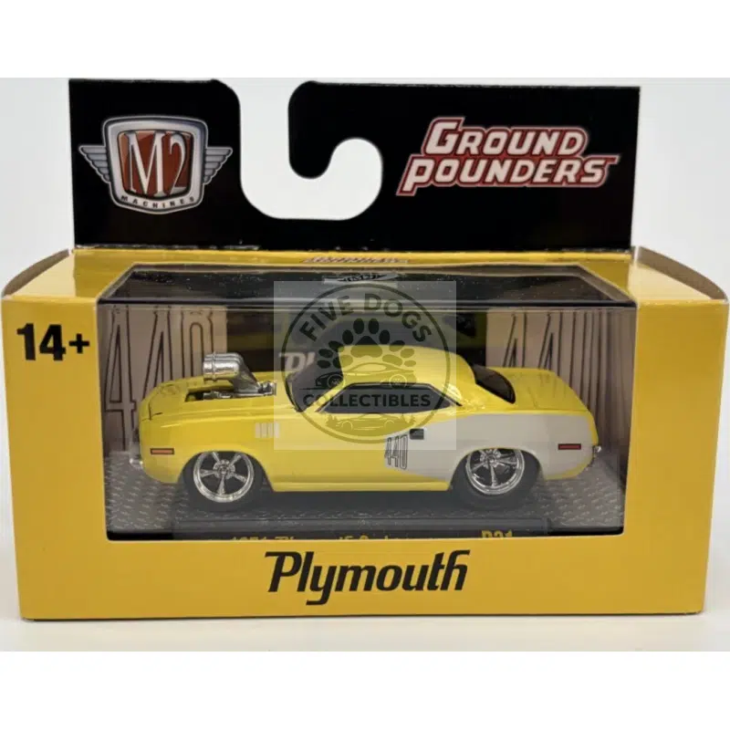 m2 machines 1971 plymouth cuda 1:64 diecast model car