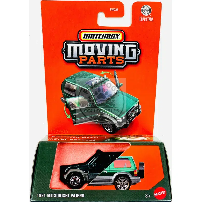 matchbox moving parts 1991 mitsubishi pajero jvh58 la30