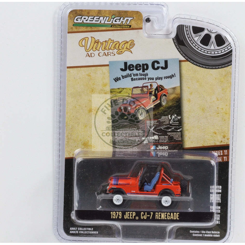 greenlight vintage ad cars 1979 jeep cj 7 renegade