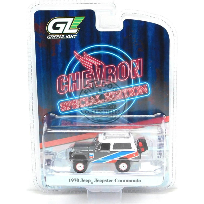 greenlight 1970 jeep jeepster commando chevron special edition
