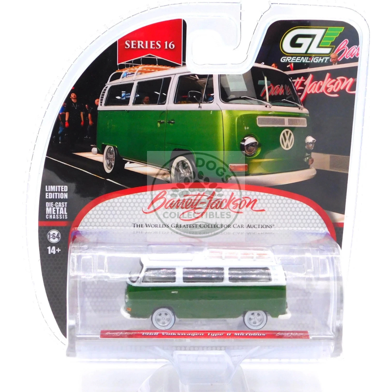 greenlight 1968 volkswagen type ii microbus diecast model