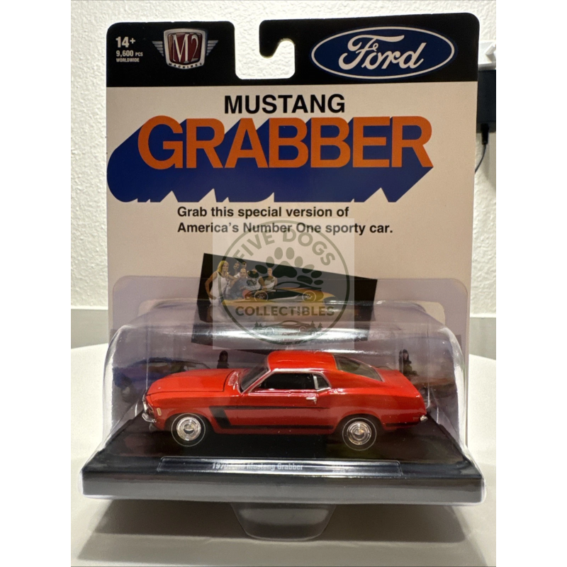 m2 machines auto drivers 1970 ford mustang grabber 1:64 diecast model