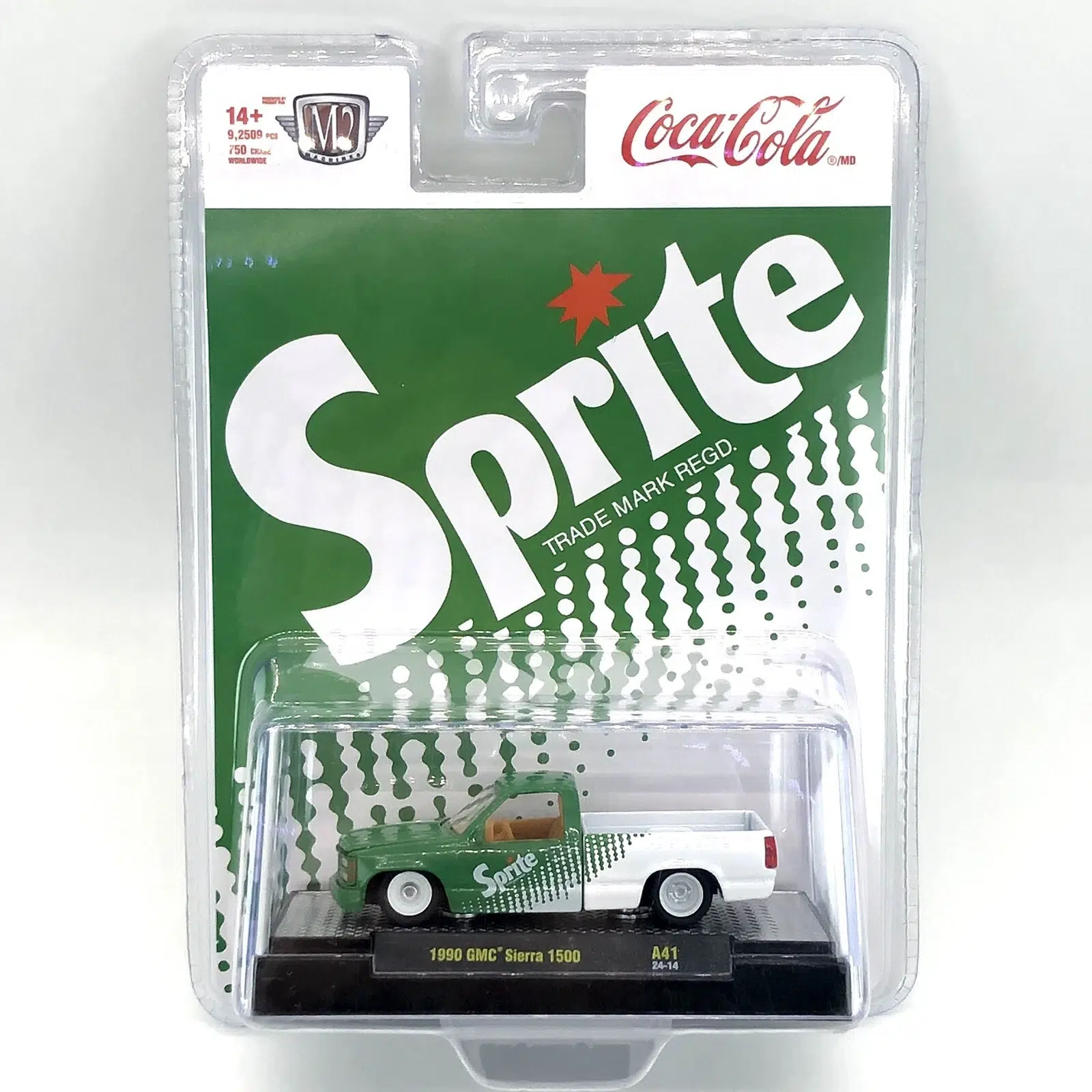m2 machines coca cola 1990 gmc sierra 1500 sprite 1:64 diecast model m2 machines coca cola 1990 gmc sierra 1500 sprite 1:64 diecast model