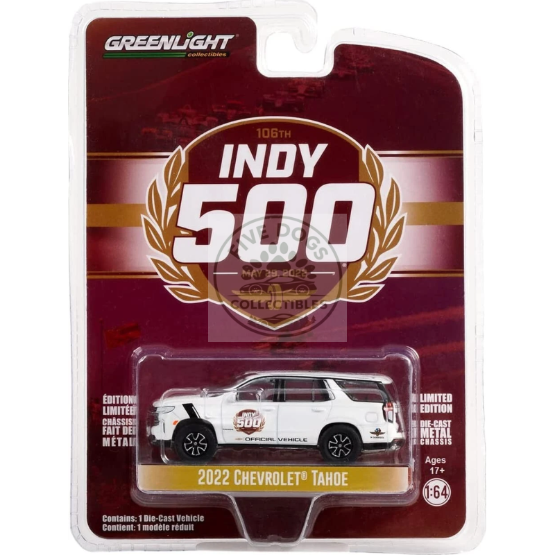 greenlight anniversary series 2022 chevrolet tahoe indy 500