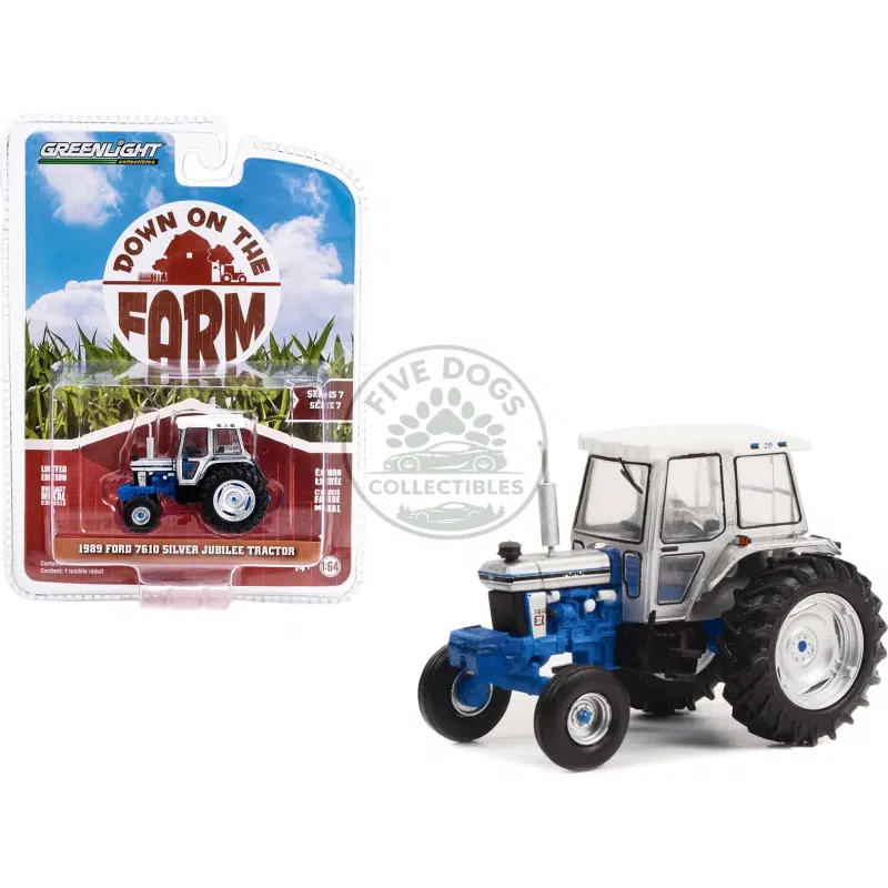 greenlight 1989 ford 7610 silver jubilee tractor down on the farm series