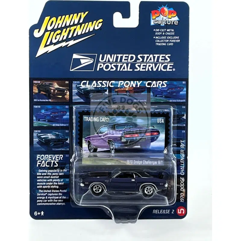 johnny lightning 1970 dodge challenger r/t usps, pop culture series