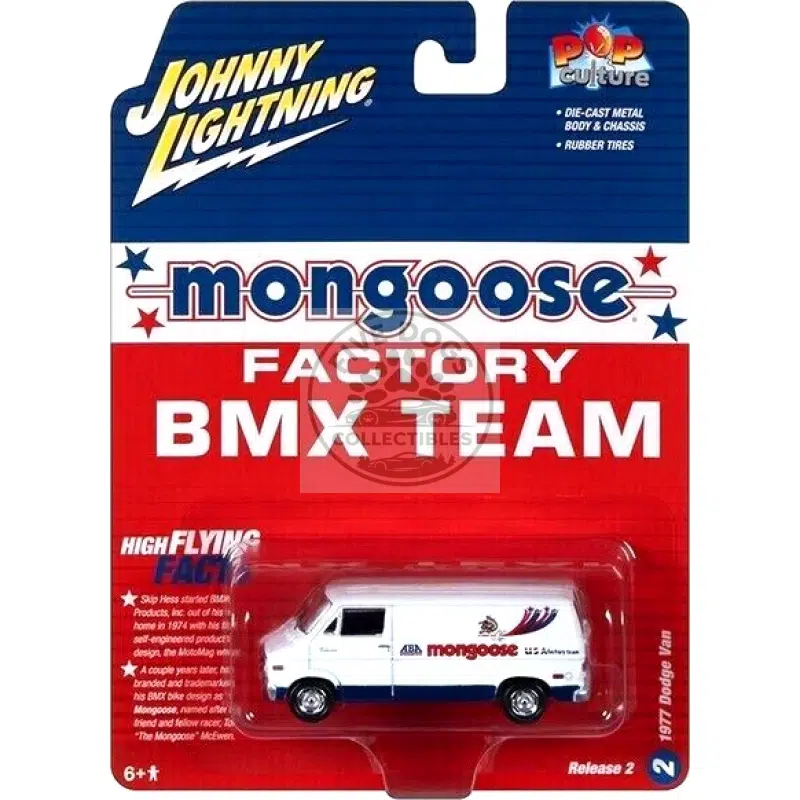 johnny lightning 1977 dodge van mongoose, pop culture series