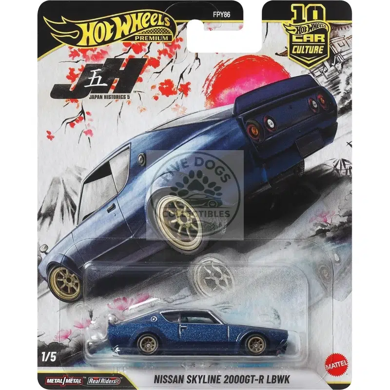 hot wheels car culture nissan skyline 2000gt r lbwk japan historics 5 diecast model