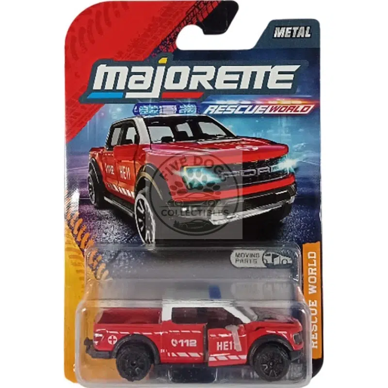 majorette rescue world ford f 150 raptor 1:64 diecast model