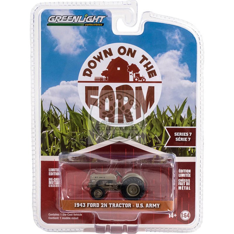 greenlight 1943 ford 2n tractor us army down on the farm series