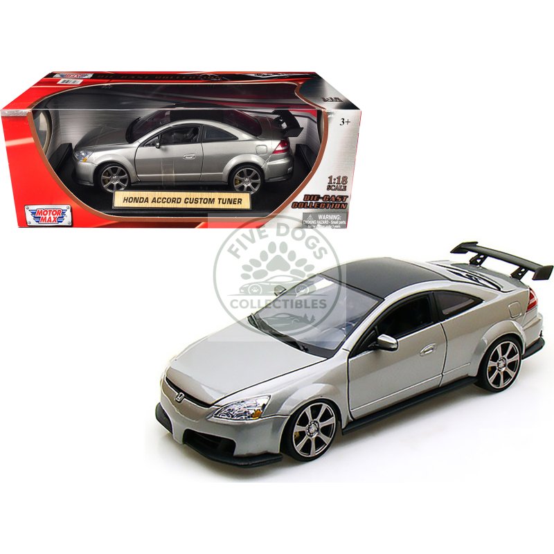 2003 honda accord gray metallic 1/18 diecast model car by motormax