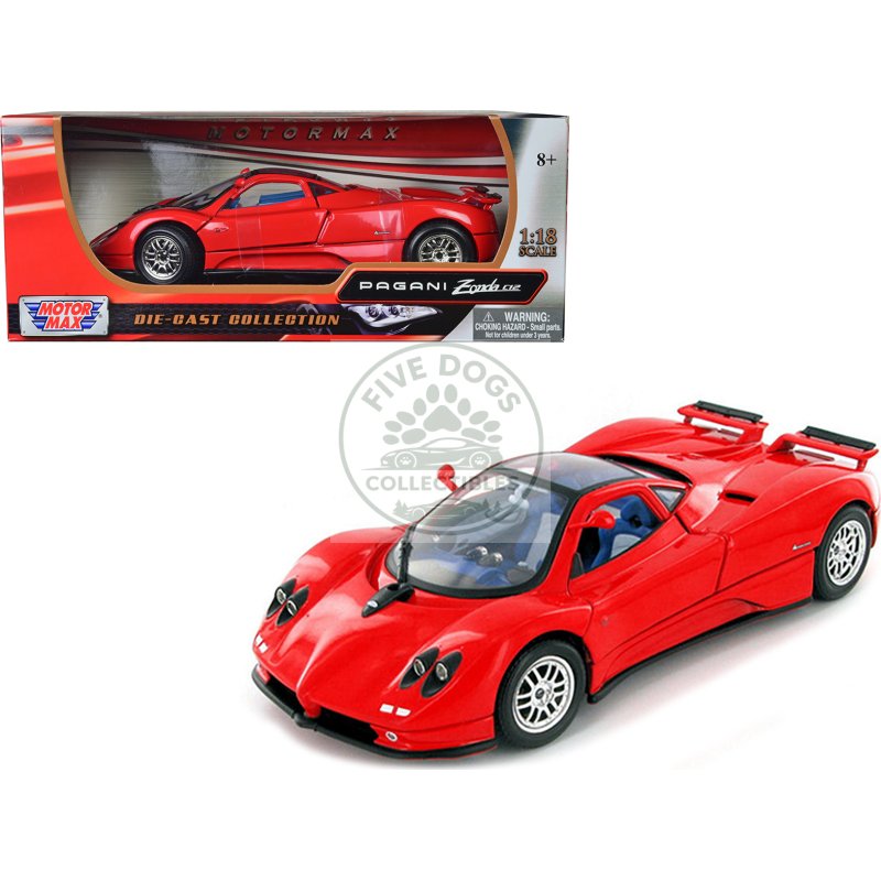 pagani zonda c12 red 1/18 diecast model car by motormax