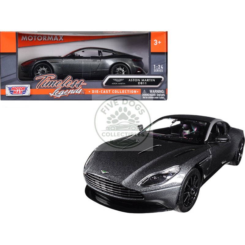 aston martin db11 silver 1/24 diecast model car by motormax