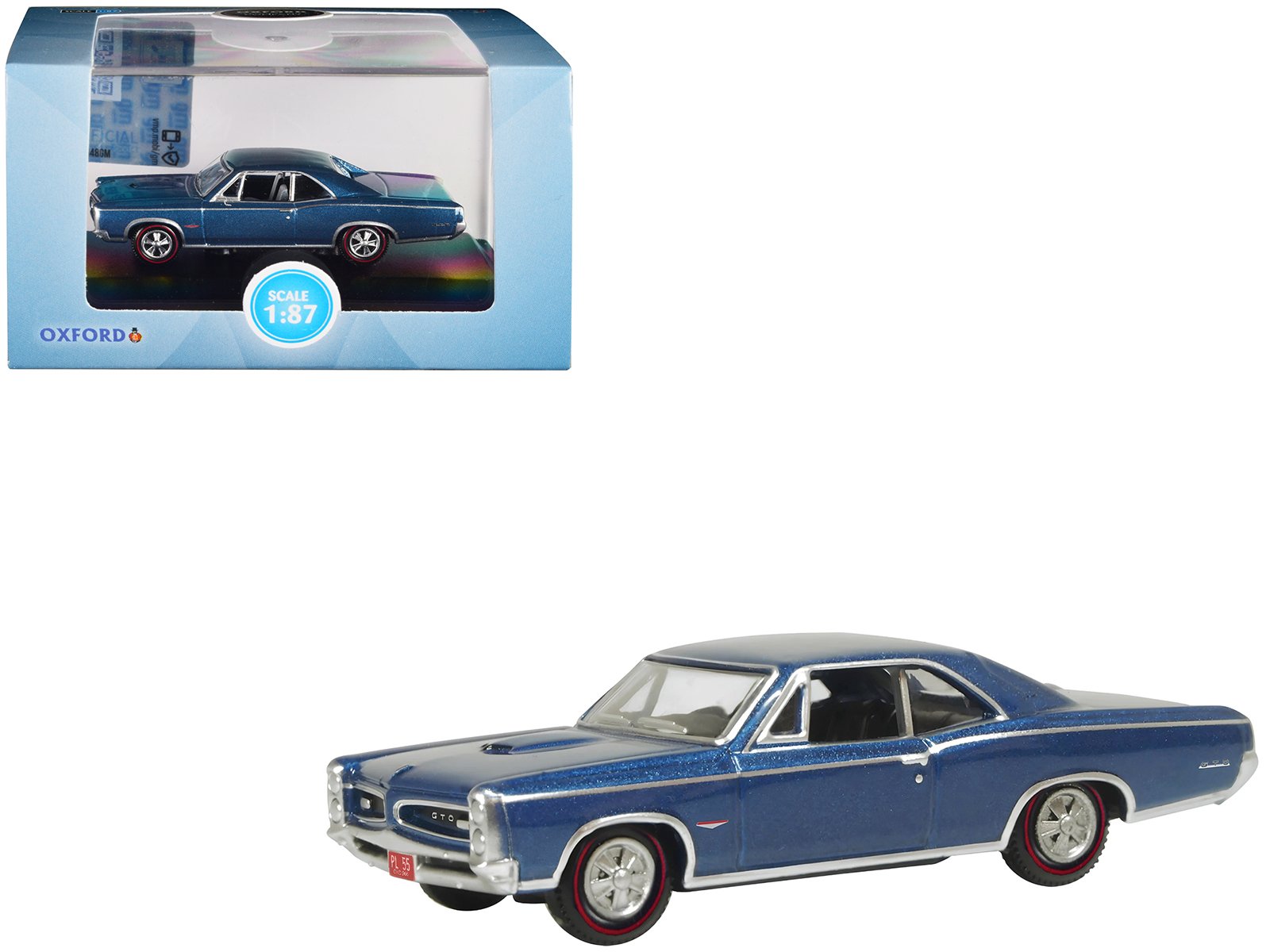 1966 pontiac gto fontaine blue metallic 1/87 (ho) scale diecast model car by oxford diecast 1966 pontiac gto fontaine blue metallic 1/87 (ho) scale diecast model car by oxford diecast