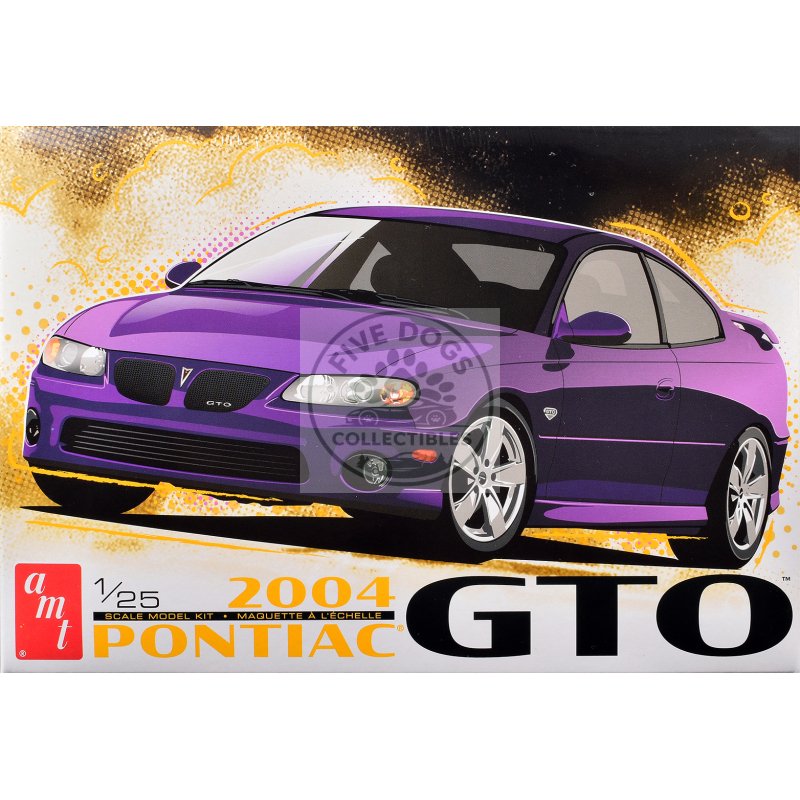 skill 2 model kit 2004 pontiac gto 1/25 scale model by amt