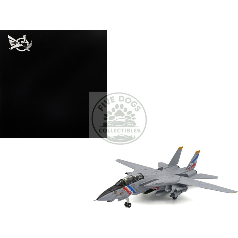 grumman f 14d tomcat aircraft "vf 2 bounty hunters uss constellation" (1990s) united states navy 1/100 diecast model airplane