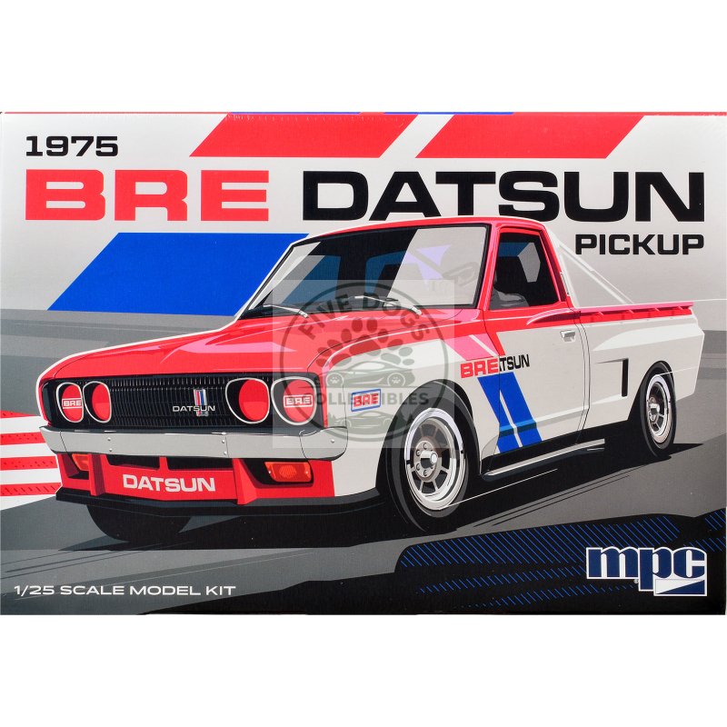 skill 2 model kit 1975 datsun pickup truck "bre" 1/25 scale model by mpc
