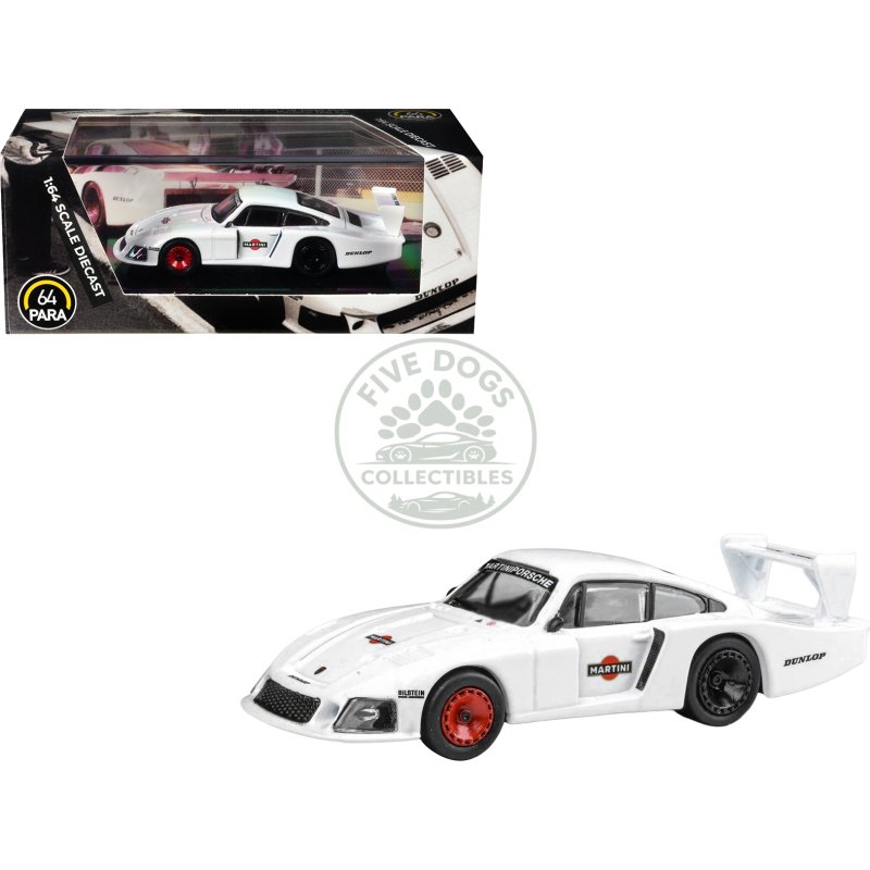 porsche 935/78 moby dick "martini racing" white 1/64 diecast model car by paragon
